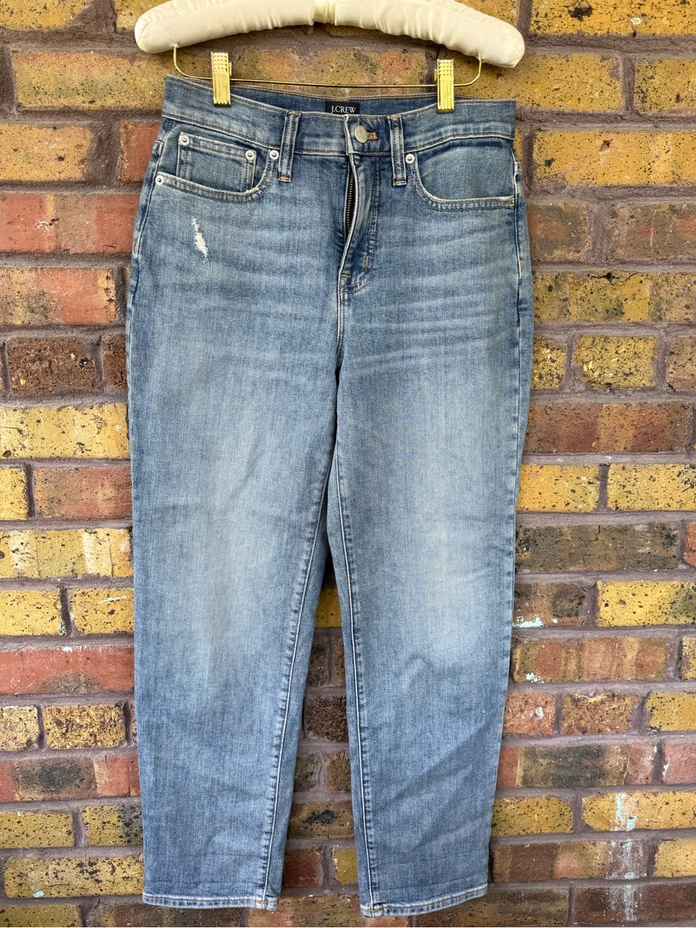 J. Crew Women's Light Blue High-Rise Relaxed Boyfriend Jeans Size 25